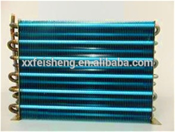 RoHS plain foil copper tube aluminum fin heat exchanger
