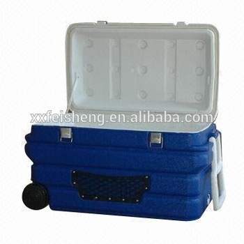 90L Plastic Cooler Box for Fishing, Camping and Picnic