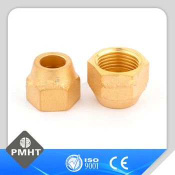 Brass decorative connecting nuts pipe fittings