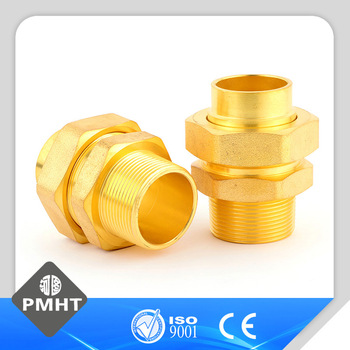 Popular product factory wholesale brass forged Pipe fitting connector