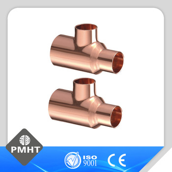 Copper fitting copper 3 way Tee reducer tee