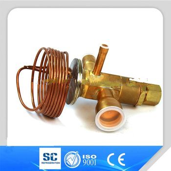 Refrigerant use gas control thermal expansion valve