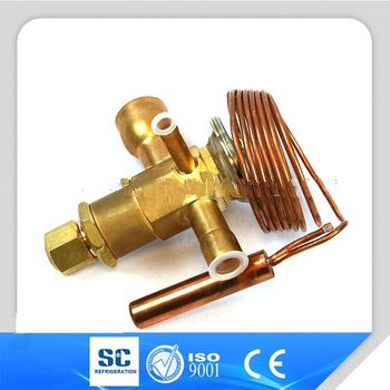 Geothermal ground source heat pump use thermal expansion valve