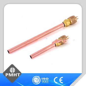 Charging valve for gas refrigerant r134a