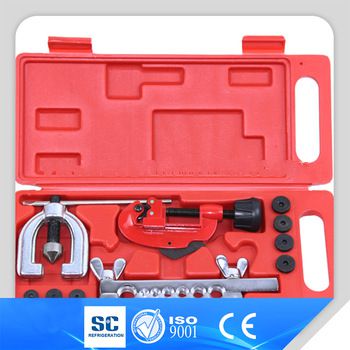 Factory Sale cheap refrigeration copper pipe double flaring tool set with 7 hole