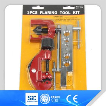 Most popular cheap refrigeration 3 pcs flaring tool kit with tube cutter