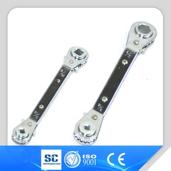 High quality Hand tools Adjustable Refrigeration Ratchet Wrench CT-122-L CT-123-L