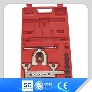 Professional copper tube pipe 7 hole double flaring tool set from China
