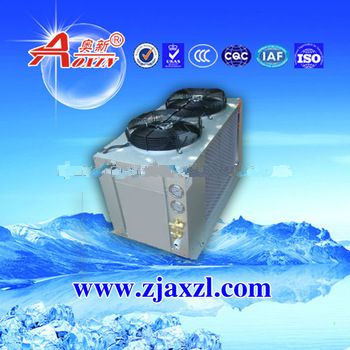Top discharge compressor condensing uint
