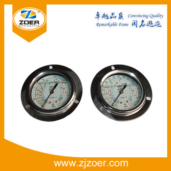 Presuure gauge for refrigeration