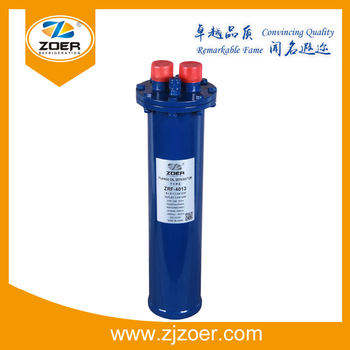 Flange air conditioning oil separator