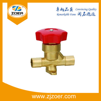 Joining and welding hand valve for refrigeration system