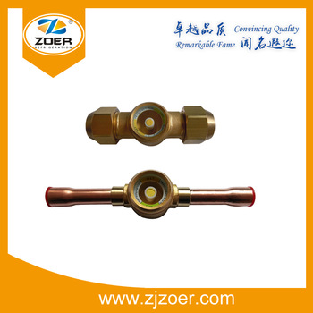 Refrigerant moisture liquid indicator