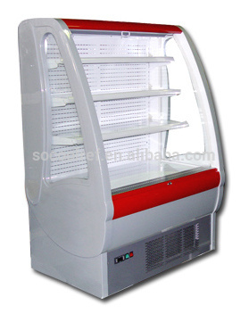 Semi multideck open display cooler for supermarket