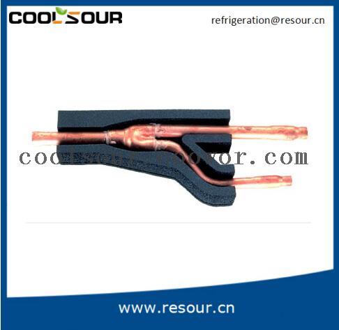 Coolsour Central <font color='red'>air</font> condition fittings copper branch <font color='red'>disperse</font> <font color='red'>pipe</font>
