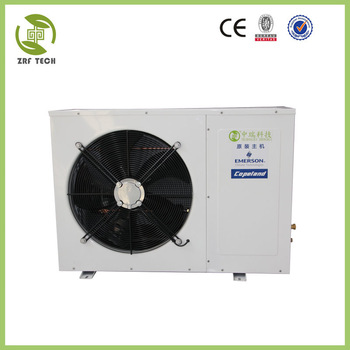 condensing unit with micro-channel heat exchanger