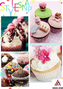 Full-automatic mini 8 holes Cup cake making machine/Cupcake making machines
