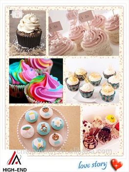 Newly model good price hot selling grill 8 circular Cup cake baking machine/Cupcake making machines in China for sale