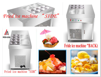 HIGH QUANLITY <font color='red'>FACTORY</font> Thailand 2 <font color='red'>pans</font> frying <font color='red'>ice</font> <font color='red'>cream</font> with <font color='red'>8</font> topping pan fried <font color='red'>ice</font> <font color='red'>cream</font> roll