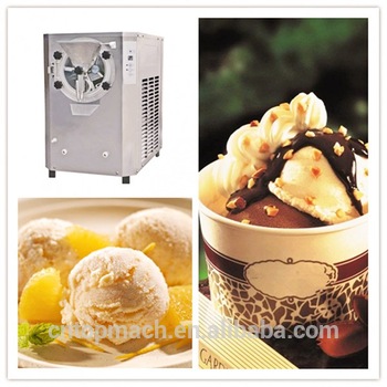 Air cooling faster YZX-150 hard ice cream machine/impeccable hard ice cream making machine for sale