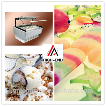 10 cases with good quality and low energy consumption ice cream showcase/ice cream display freezer