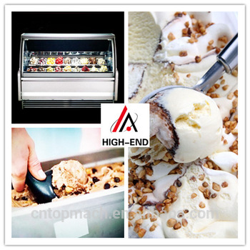 10 cases Most convenient Gelato display showcase/ice cream display case