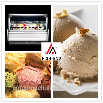 10 cases guangzhou ice cream showcase/ice cream display freezers price