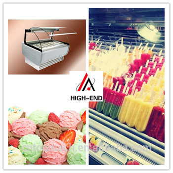 10 cases top quality ice cream showcase/ice cream display