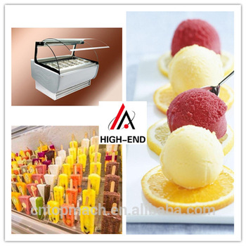 new-type technology latest model ZSGW-34 ice cream showcase/display ice cream freezer