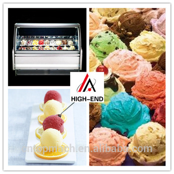 8 pans Hot sale CE Approved ice cream showcase plastic/Pfake ice cream cone for display