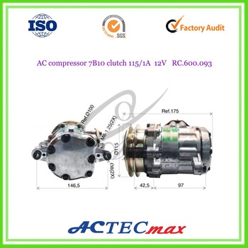 NEW aftermarket r134a auto ac compressor, 12v dc air conditioner compressor