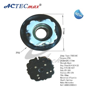 PV6 111mm 7SEU16C auto compressor ac clutch for Mercedes