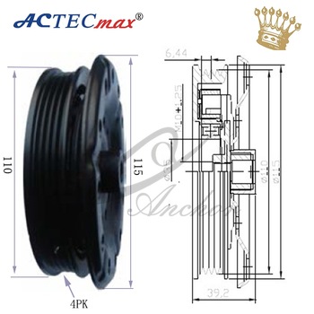 115/110 4PK Denso 6SEU14C clutch Toyota Yaris compressor clutch air conditioner compressor clutch
