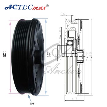 125/120 6PK Denso 6SEU14C Comprssor Clutch toyota compressor clutch