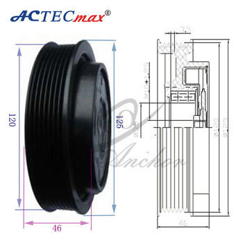 Compressor O.E.M: 0002304511/0002305511/0002306211/0002309711 125/120 7PK Denso 7SEU17C Compressor Mercedes Clutch