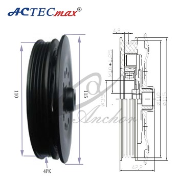 115/110 4PK Denso 6SEU14C compressor clutch Toyota Yaris clutch refrigerator compressor clutch
