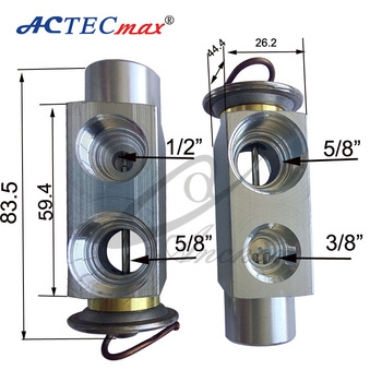Competitive price R134a expansion valve (Valvula de Expansao Block 2t Rosca R134a Descarga )