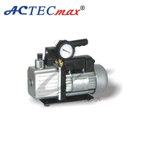 double stage vacuum pump ; hand held with gauge vacuum pump