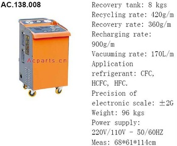 Full Automatic Refrigerant Recovery Machine with CE Certificate