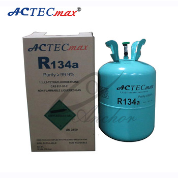 High Quality Refrigerant Gas R134a With 99.9% Purity 13.6kg/cylinder 30lb With DOT Certificate