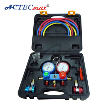 ACTECmax auto air conditioning manifold gauge for R134a manifold gauge