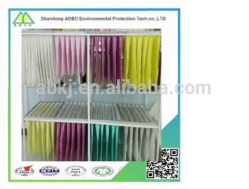 Medium EfficiencyF5 F6 F7 F8 F9 Synthetic Fiber Non-woven Pocket/Bag Air Filter media/ventilating system air filter