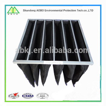 High Quality Customized activate carbon pocket Air Filter with aluminum Frame, activate carbon Air Filter media