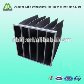 Manufacturer AOBO of activated carbon pleated pocket bag filter for air conditioning spray booth