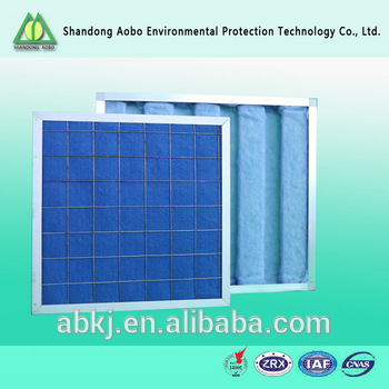 Aluminum pane nets filter with biodegradeable filter media
