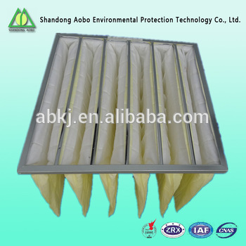 SGS Certificate and three national patents Aluminum Frame glass fiber pocket air filter