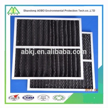 Activated carbon add plate air filter