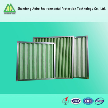 Aluminum frame synthetic fiber high temperature resistant panel type pre air filter for HVAC