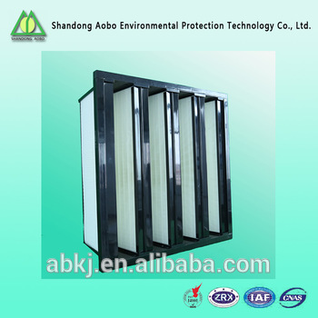 Factory sales V bank High effiency air filter 99.99% filtration efficiency