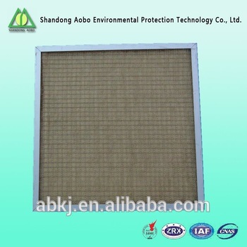G3 /G4 High temperature resistance pre panel air filter with Aramid filter cloth